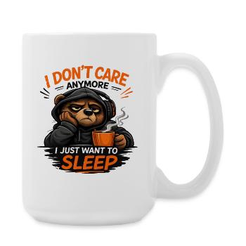 Grumpy Bear Sleep Tee Design - Large Mug 440 ml - white - Right