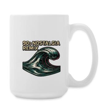 Vaporwave Nostalgie Retro Wave des années 90 - Grande tasse 440 ml - blanc - Droite