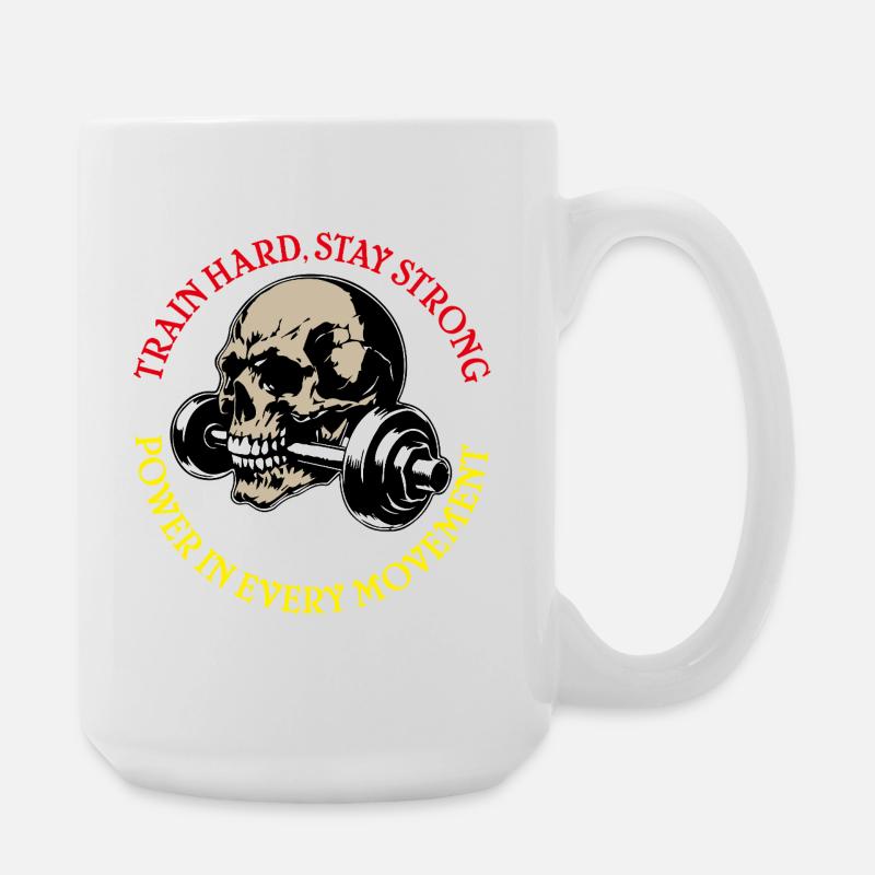 StayStrong - Große Tasse 440 ml - Weiß