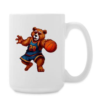 Bears Basketball - Large Mug 440 ml - white - Right