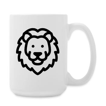 lion - Large Mug 440 ml - white - Right