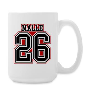 Malle 26 Trikot 2026 - Große Tasse 440 ml - Weiß - Rechts