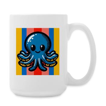 Pieuvre - Grande tasse 440 ml - blanc - Droite