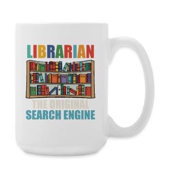 Librarian Book Reading Library Bookaholic Read - Large Mug 440 ml - white - Right
