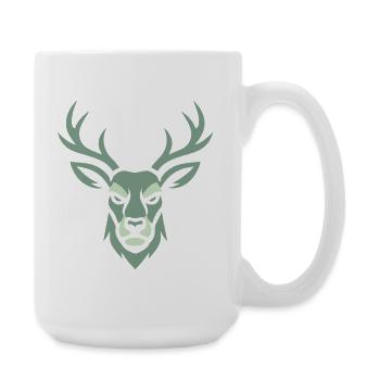 Hirschkopf - Grande tasse 440 ml - blanc - Droite