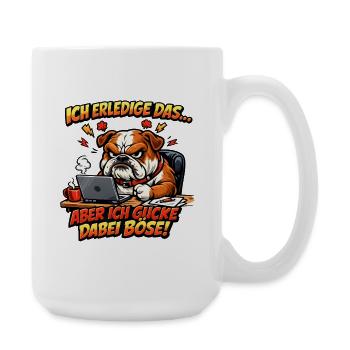 Ich mach das aber ich gucke dabei böse - Große Tasse 440 ml - Weiß - Rechts