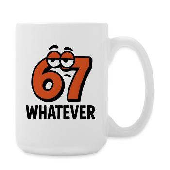 Six Seven Whatever Italian Brainrot Humor Meme - Large Mug 440 ml - white - Right