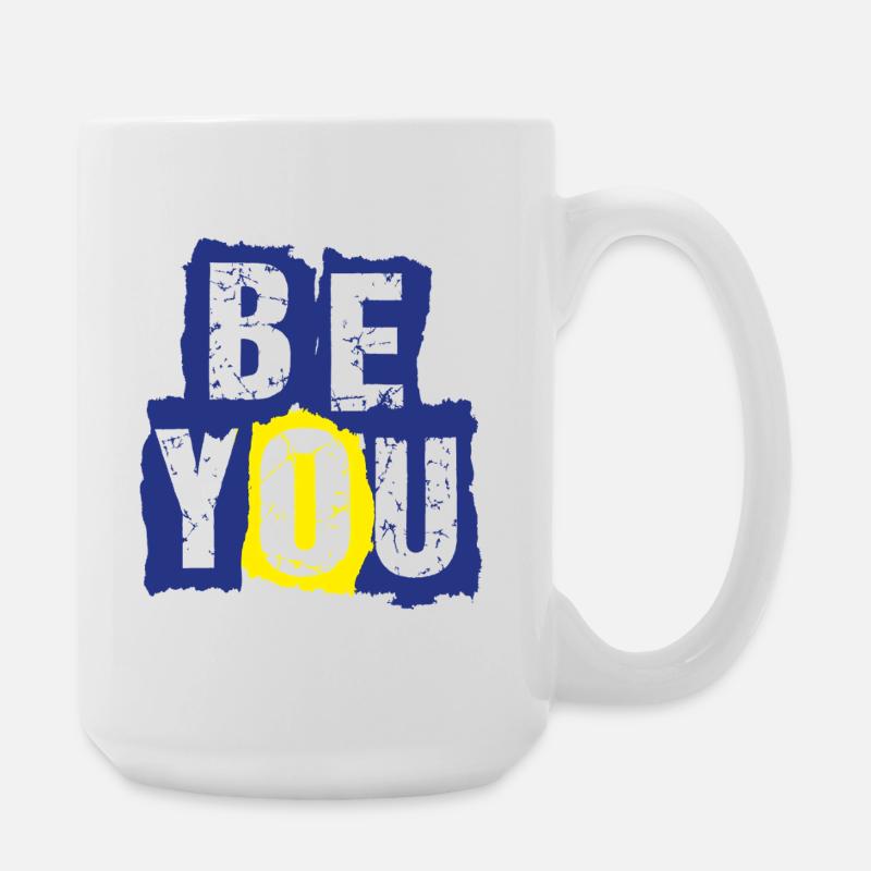 be_you - Large Mug 440 ml - white