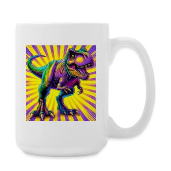 dinosaure - Grande tasse 440 ml - blanc - Droite