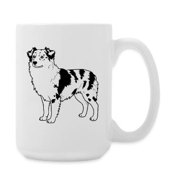 Berger australien  - Grande tasse 440 ml - blanc - Droite