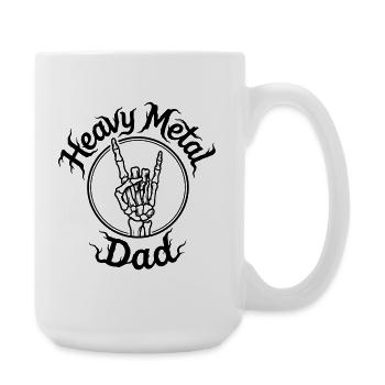 Heavy-Metal-Vater - Große Tasse 440 ml - Weiß - Rechts