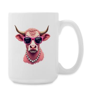 Kuh - Große Tasse 440 ml - Weiß - Rechts
