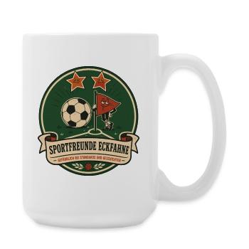 Sportfreunde Eckfahne - Große Tasse 440 ml - Weiß - Rechts