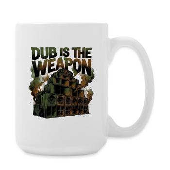 Reggae Dub Is The Weapon - Große Tasse 440 ml - Weiß - Rechts