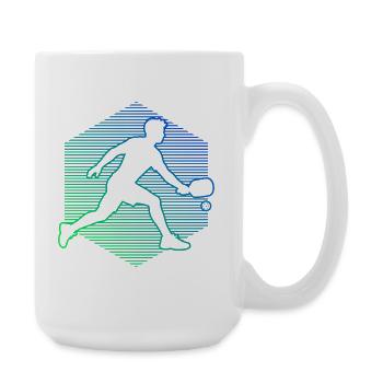 Pickleball athlete Geschenkidee für den Geburtstag - Große Tasse 440 ml - Weiß - Rechts