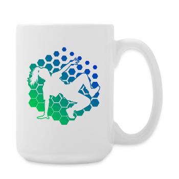 Hip-Hop-Tanz Geschenkidee für die Hip-Hop-Tänzerin - Große Tasse 440 ml - Weiß - Rechts