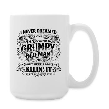 Sexy Bald Guy Glatze Spruch Vintage Retro - Große Tasse 440 ml - Weiß - Rechts