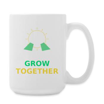 Grow Together Sun Symbol - Large Mug 440 ml - white - Right