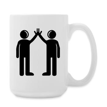 Freundschaft Beste Freunde - Große Tasse 440 ml - Weiß - Rechts