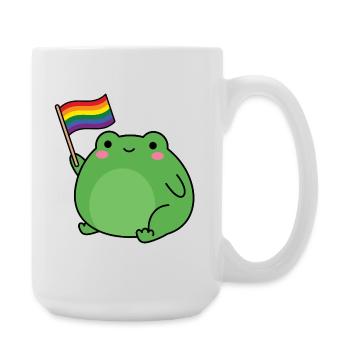 Pride Month LGBTQ - LGBT Frog - Large Mug 440 ml - white - Right
