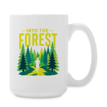 Trail Running - Into The Forest - Large Mug 440 ml - white - Right