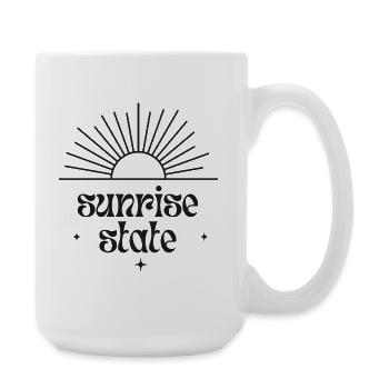 État du lever du soleil - Typographie du lever du soleil - Grande tasse 440 ml - blanc - Droite