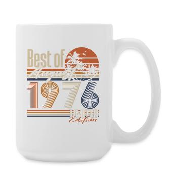 August 1976 Vintage Retro Geburtstag Geschenk - Große Tasse 440 ml - Weiß - Rechts