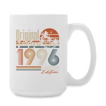 1996 Vintage Vintage Birthday Gift Retro - Large Mug 440 ml - white - Right