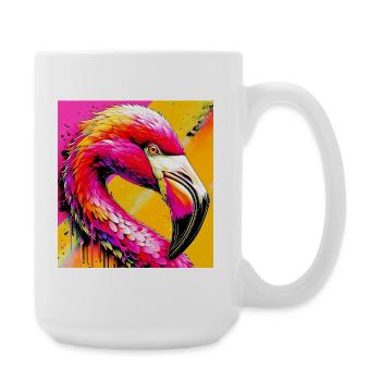 flamingo - Large Mug 440 ml - white - Right