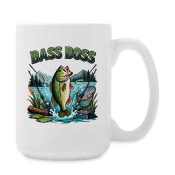 Bass Angler Dominance - Large Mug 440 ml - white - Right