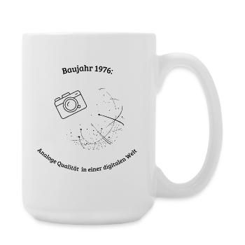 Baujahr 1976 - Große Tasse 440 ml - Weiß - Rechts