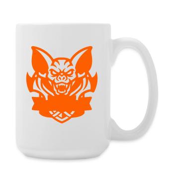 Fledermaus E-Sport Logo - Große Tasse 440 ml - Weiß - Rechts