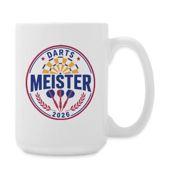 Darts Champion 2026, Winner Shirt, Hoodie, Cap, Bag - Large Mug 440 ml - white - Right