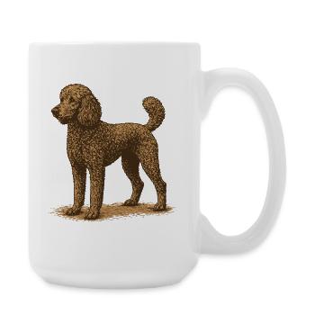 Caniche - Grande tasse 440 ml - blanc - Droite