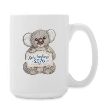 Koala Schulanfang 2026 - Große Tasse 440 ml - Weiß - Rechts