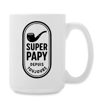 Super Grandpa since always - Large Mug 440 ml - white - Right