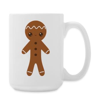Gingerbread Character with Icing Details - Large Mug 440 ml - white - Right