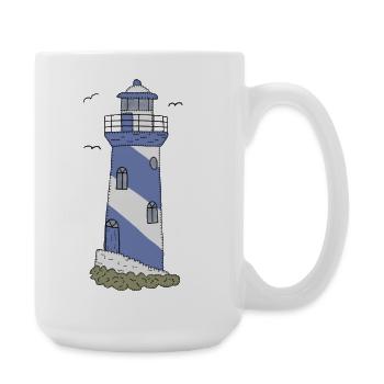 Blauer_Leuchtturm - Grande tasse 440 ml - blanc - Droite