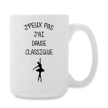 I can't, I have classical dance - Large Mug 440 ml - white - Right