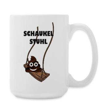 Stuhl Schaukelstuhl  - Große Tasse 440 ml - Weiß - Rechts