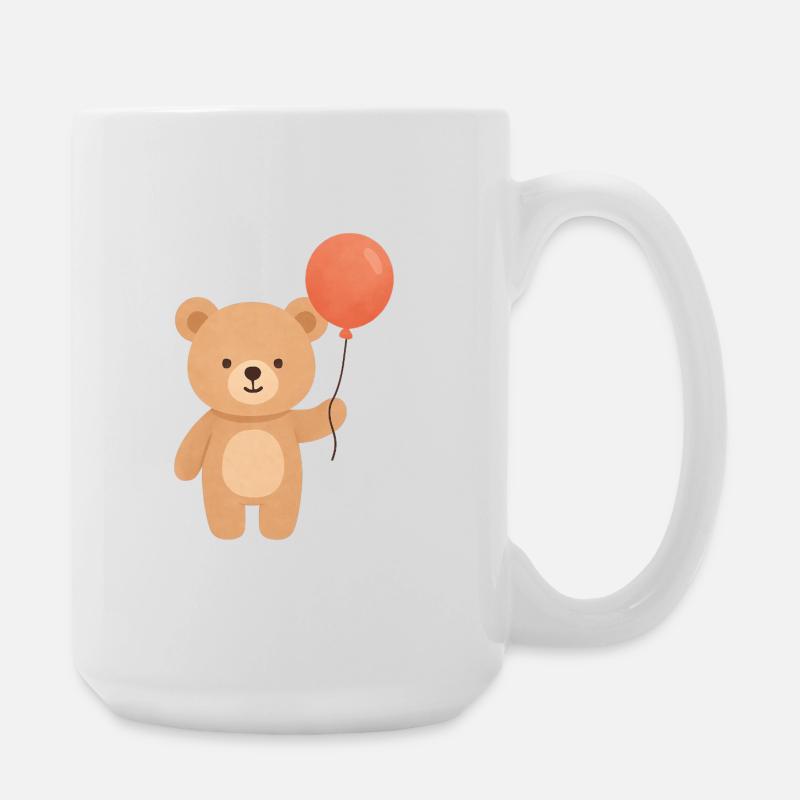 Ballonbär-Laune - Große Tasse 440 ml - Weiß