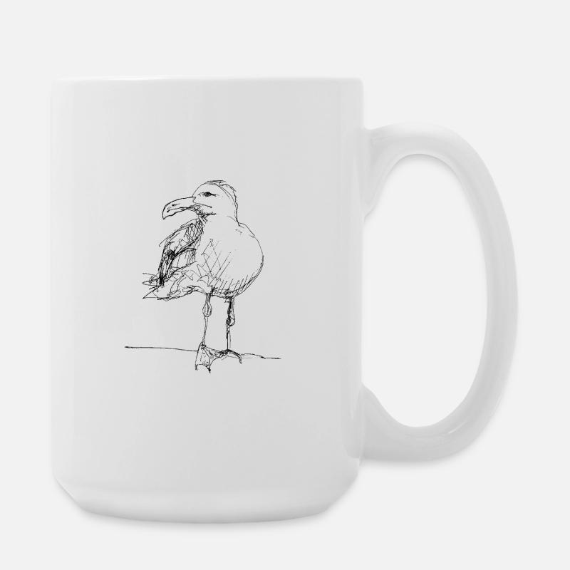 Mouette - Grande tasse 440 ml - blanc