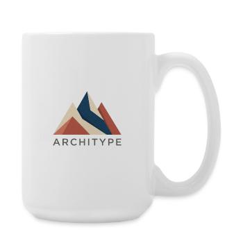 Archityp Nr. 1 - Große Tasse 440 ml - Weiß - Rechts