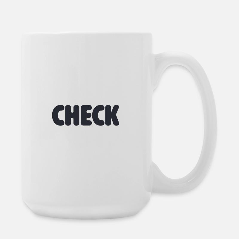 Checkst du? - Große Tasse 440 ml - Weiß