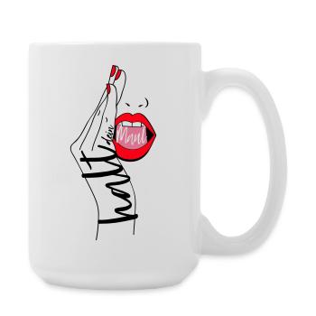 Shut up - Large Mug 440 ml - white - Right