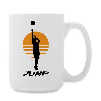 Basket-ball - Grande tasse 440 ml - blanc - Droite