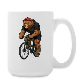 Vélo de route Vélo Vélo Sport Vélo VTT - Grande tasse 440 ml - blanc - Droite