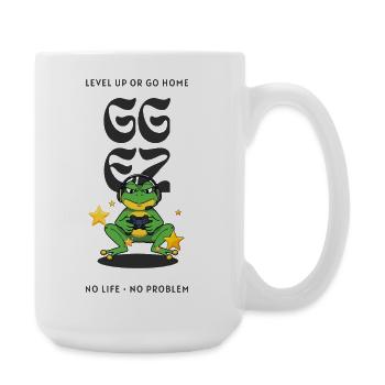 Frog Player Level Up - Large Mug 440 ml - white - Right