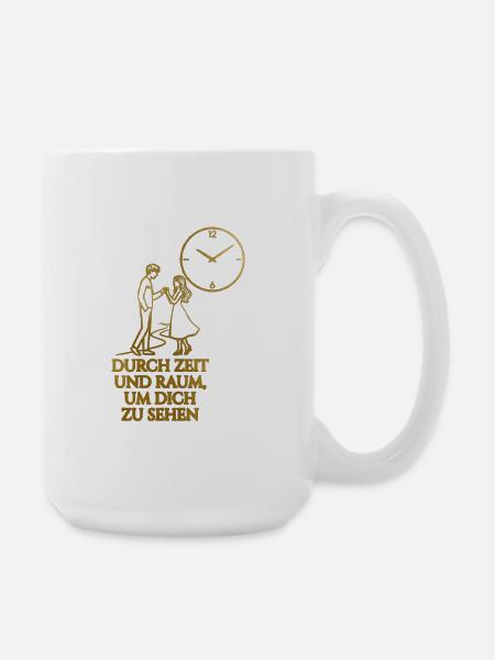 Zeitlose Liebe - Große Tasse 440 ml - Weiß