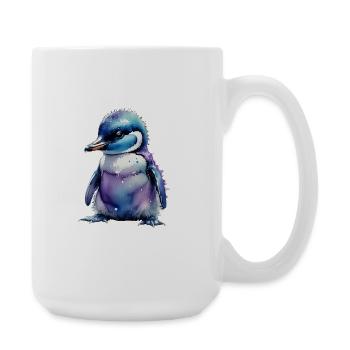 Pinguin Pinguinkücken - Große Tasse 440 ml - Weiß - Rechts
